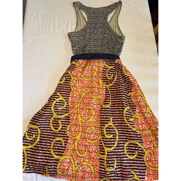 Anthropologie Porridge Flight of the Bees Dress M  Midi A-Line Sleeveless - Picture 3 of 3